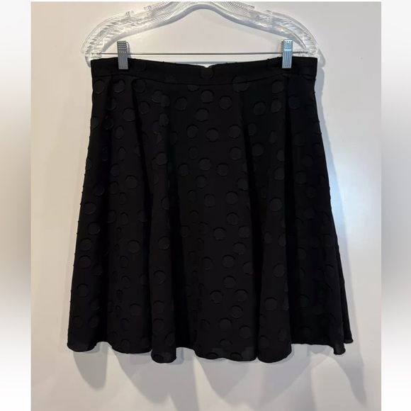Ann Taylor Dresses & Skirts - Ann Taylor Petite Black Chiffon Clip Dot Full Skirt‎ Women’s Size 10P (765)